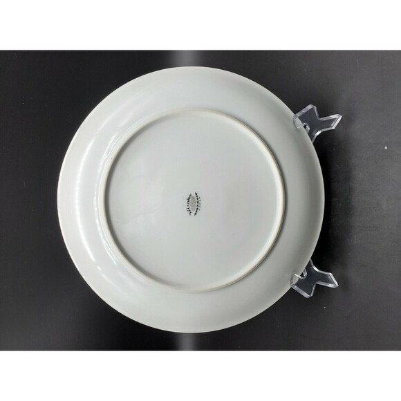 Vintage Hiroko Japan China 10" Plate with Yellow Roses & Gold Trim - Picture 3 of 12